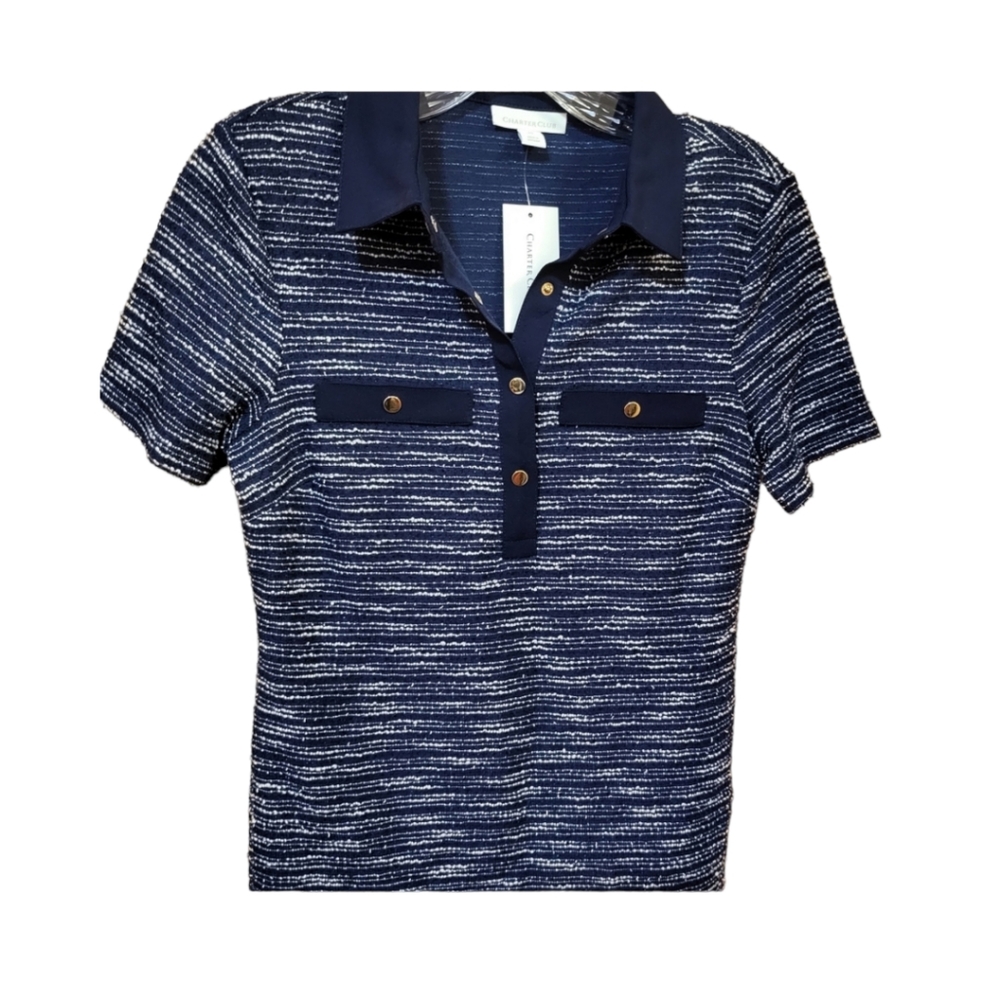 Charters Club short sleeve top size xs NWT